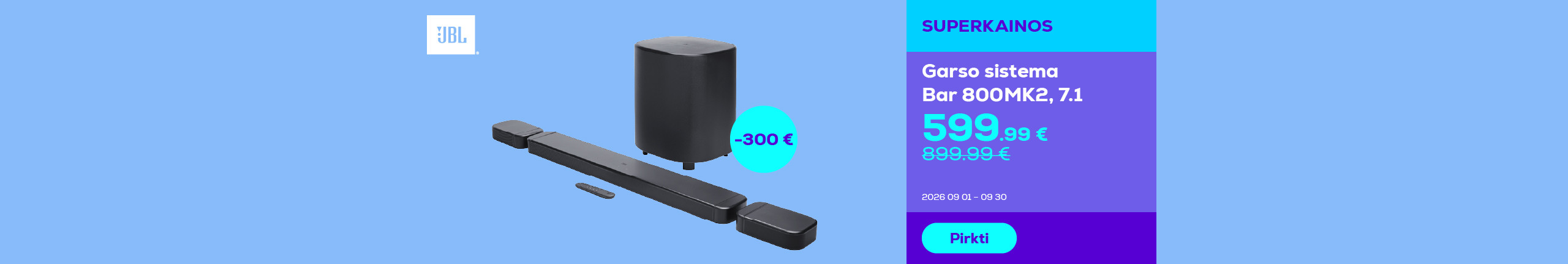 Garso sistema Bar 800MK2, 7.1