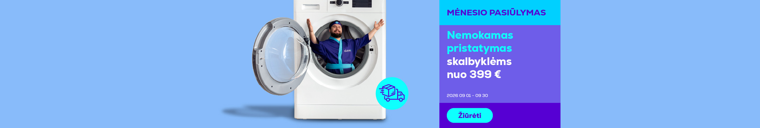 Free delivery on washing machines from €399
