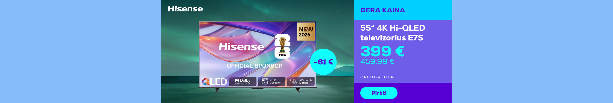 Телевизор 55'' 4K Hi-QLED E7S	