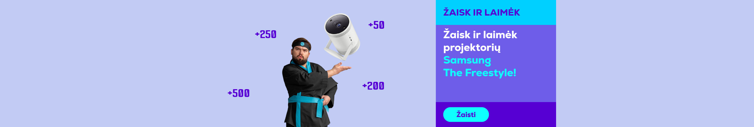 Žaisk ir laimėk projektorių Samsung The Freestyle	