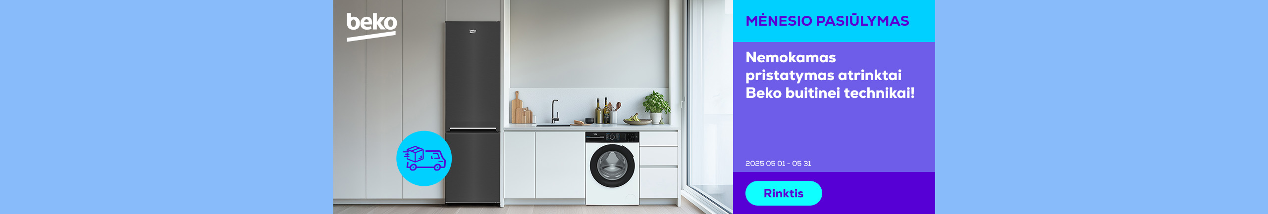 Free delivery on selected Beko large appliances!