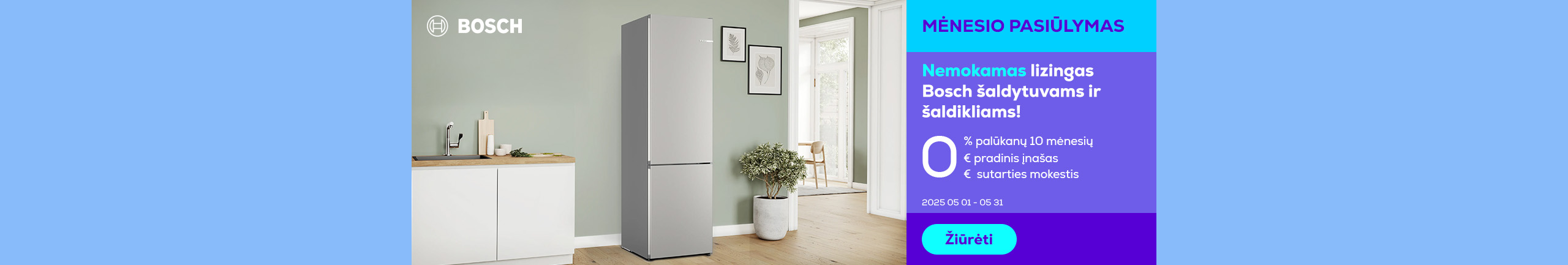 0% leasing for Bosch refrigerators and freezers