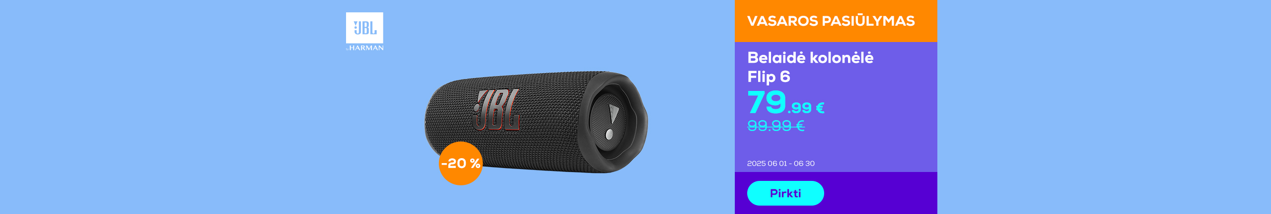 Portable wireless speaker JBL Flip 6