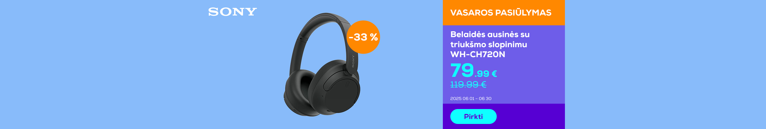 Great deal on Sony WH-CH720N wireless headphones