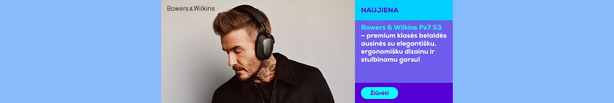 Wireless headphones Bowers & Wilkins Px7 S3	