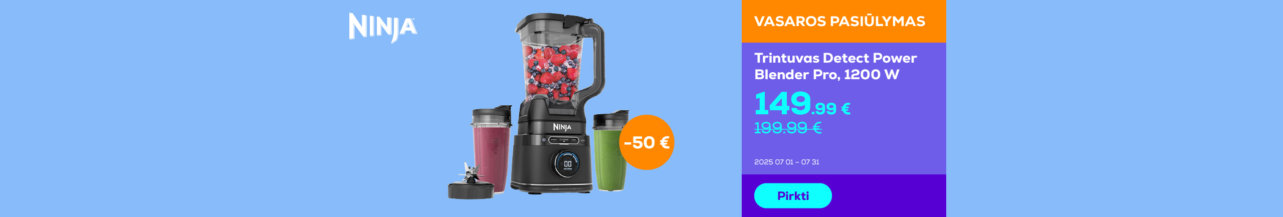 Blender Ninja Detect Power Pro, 1200 W