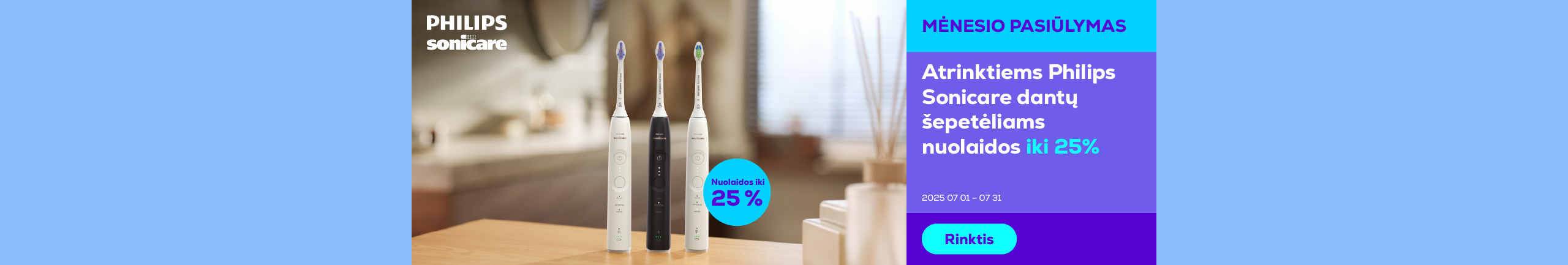 Up to 25% off Philips Sonicare