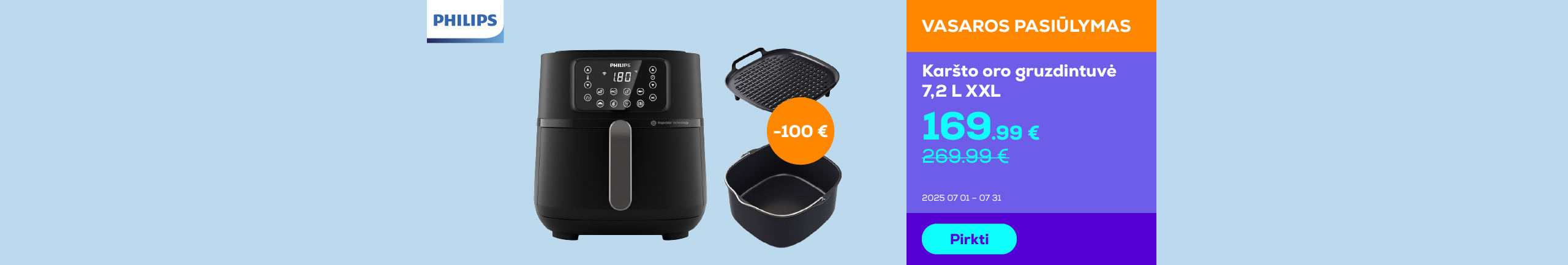 Philips airfryer 7.2 L XXL