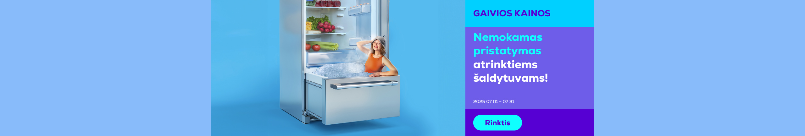 Free delivery on selected refrigerators	