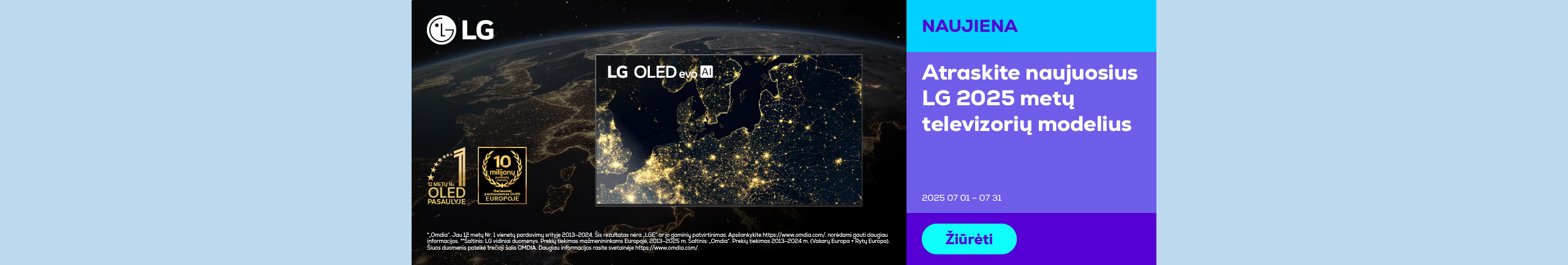 Discover the new LG 2025 TV models	