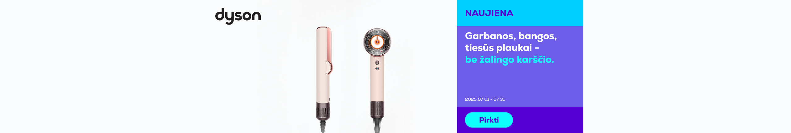 Dyson. Curls, waves, straight hair – without harmful heat