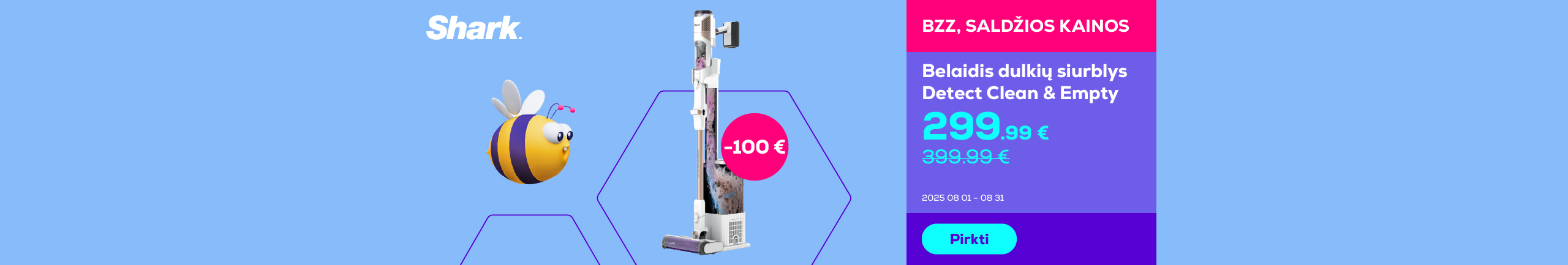 Cordless vacuum cleaner Detect Clean & Empty