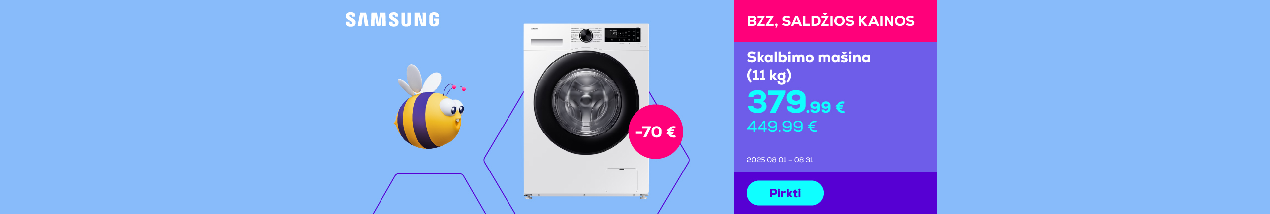 Samsung washing machine (6 kg)