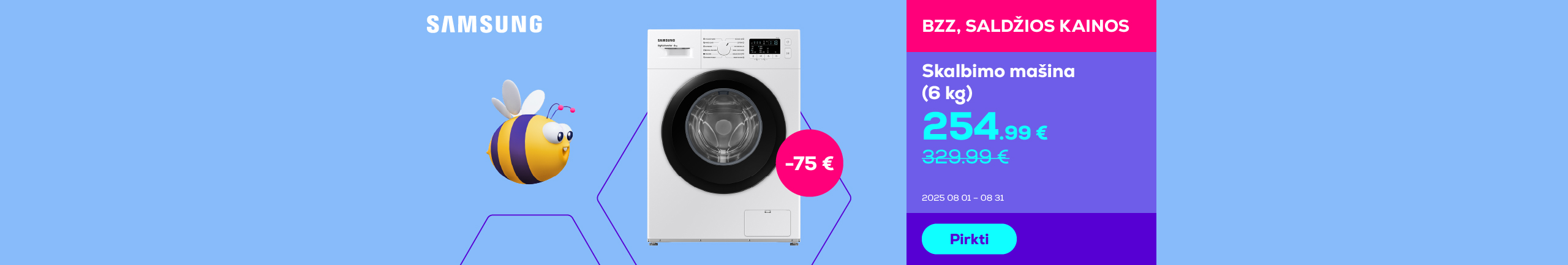 Samsung skalbimo mašina (6 kg)
