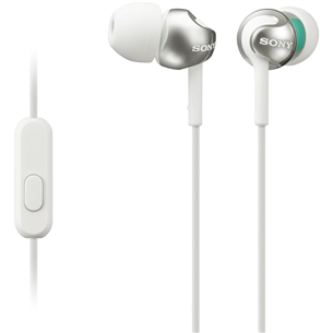Ausinės Sony MDR-EX110AP, Baltos Prekė - MDREX110APW.CE7 MDREX110APW.CE7