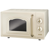 Gorenje, 20 L, 700 W, beige - Retro Microwave Oven with Grill