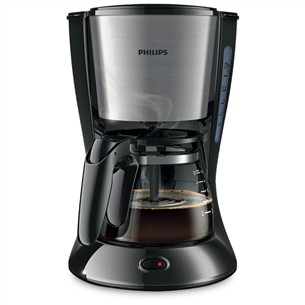 Philips Daily Collection, резервуар для воды 0,6 л, черный/серебристый - Кофеварка Товар - HD7435/20