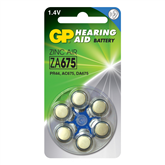 Baterijos klausos aparatams GP ZA675-D6, 1,4V