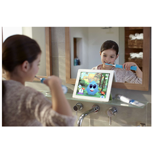 Elektrinis dantų šepetėlis Philips Sonicare Kids, mėlynas/baltas Prekė - HX6322/04