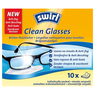 Drėgnos servetėlės akinių valymui Swirl Clean Glasses Prekė - CLEANGLASSES2 CLEANGLASSES2