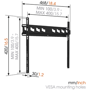 Sieninis laikiklis Vogels Item - MA3000 32-55" televizoriams