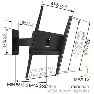 Sieninis laikiklis Vogels Item - MA3030 32-55" televizoriams