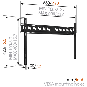 Sieninis laikiklis Vogels Item - MA4000 40-80" televizoriams