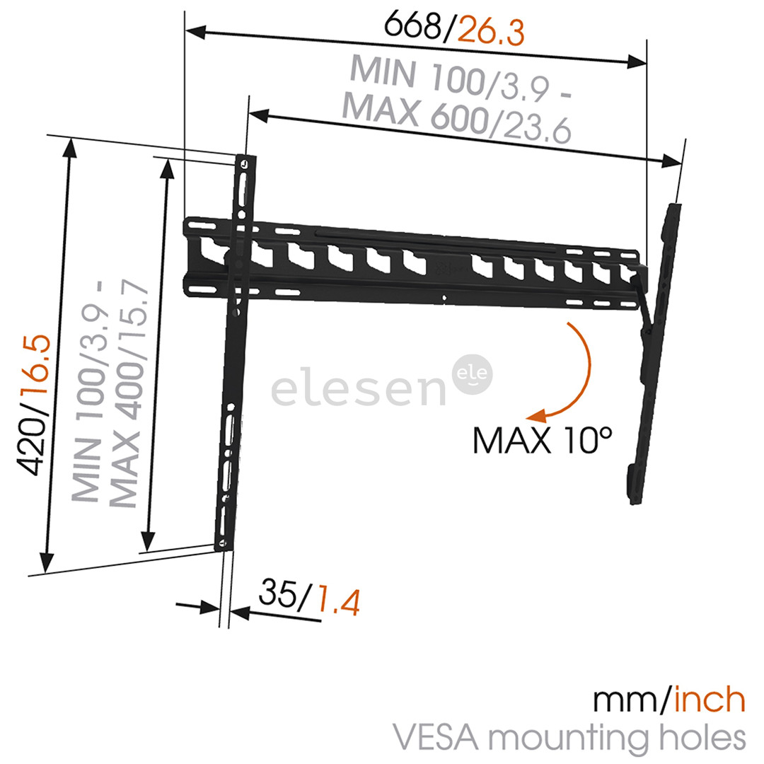 Sieninis laikiklis Vogels Item - MA4010 40-65" televizoriams