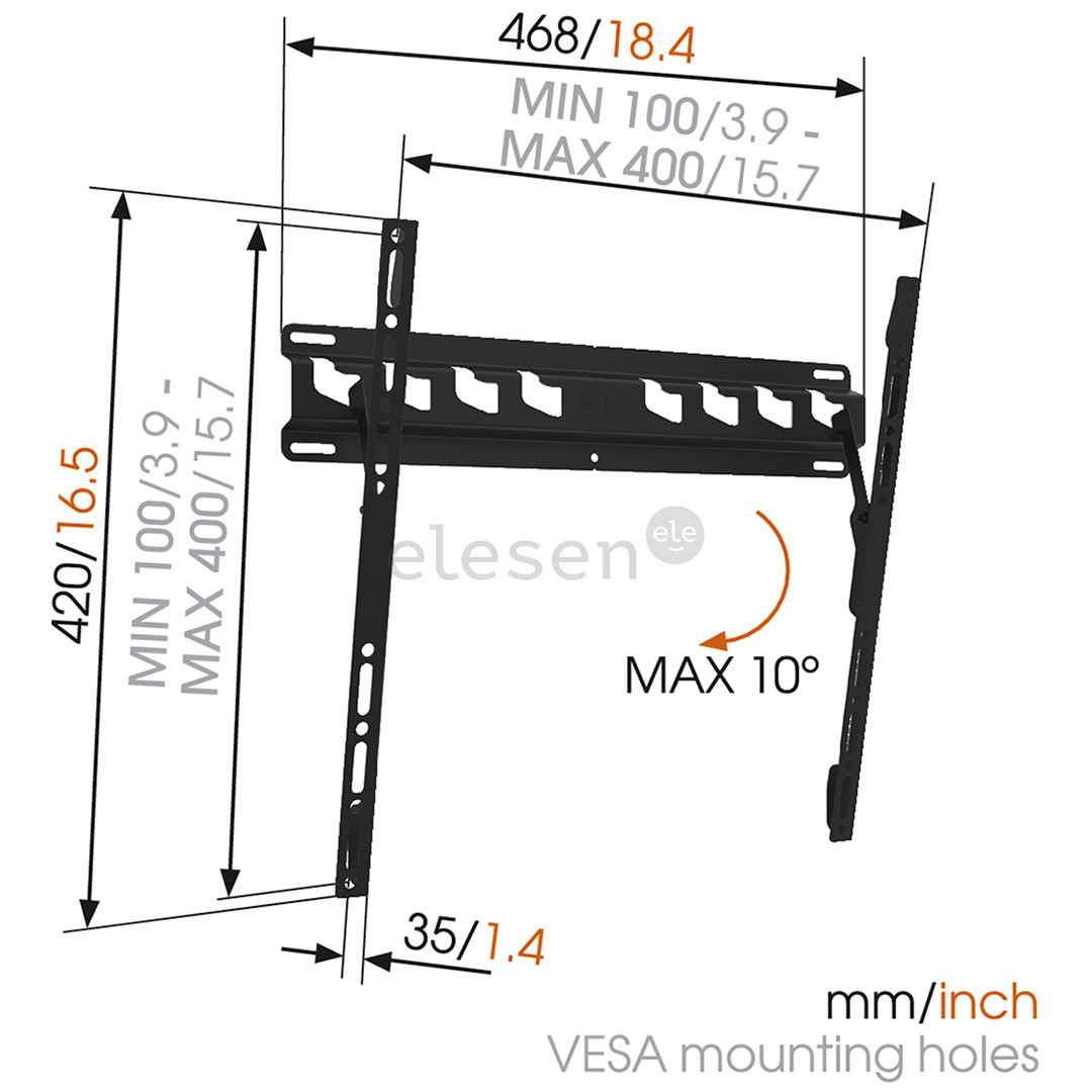 Sieninis laikiklis Vogels Item - MA3010 32-55" televizoriams