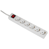 Hama, 5 m, 6 sockets, white - Power strip Item - 00108833