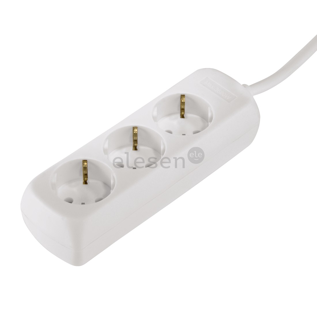 Hama, 5 m, 3 sockets, white - Power strip Item - 00108842
