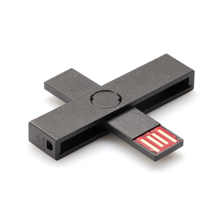 ID kortelių skaitytuvas+ID Smart USB, Juodas Prekė - 4748001003724 4748001003724