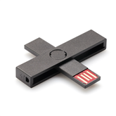 ID kortelių skaitytuvas+ID Smart USB, Juodas Prekė - 4748001003724