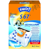 Dulkių siurblių maišeliai Swirl S 67 PET, 4vnt Prekė - S67PET