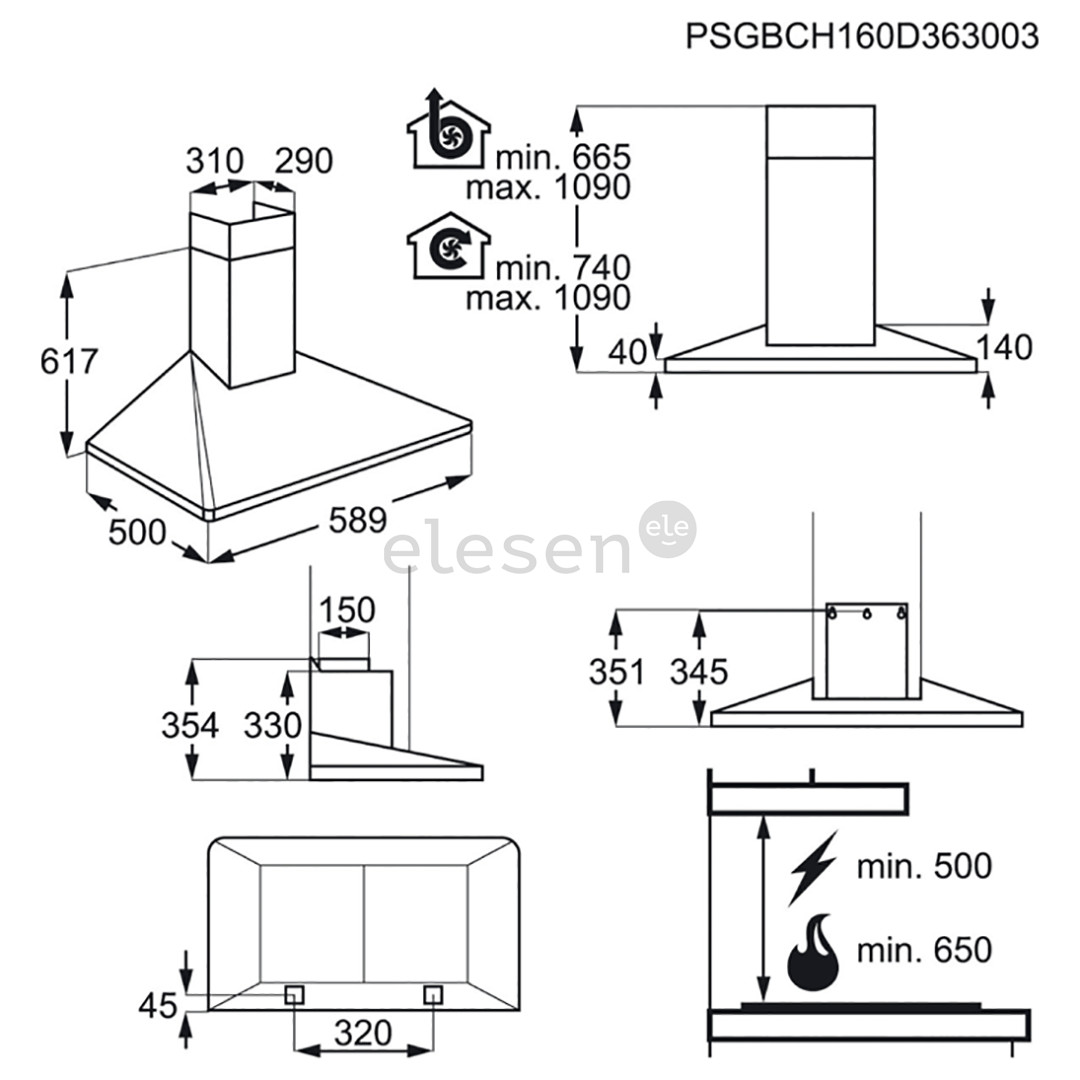 Gartraukis Electrolux Prekė - EFF60560OX
