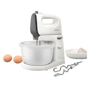 Philips Viva Collection, 450 W, white/grey - Mixer Item - HR3745/00