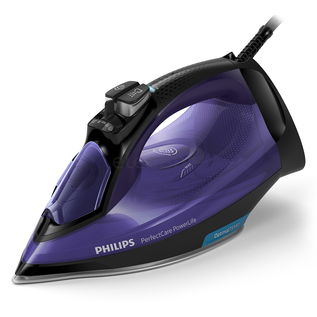 Philips PerfectCare, 2500 W, black/purple - Steam iron Item - GC3925/30