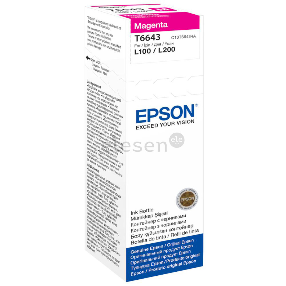 Ink bottle Epson T6643 (magenta) Item - C13T66434A