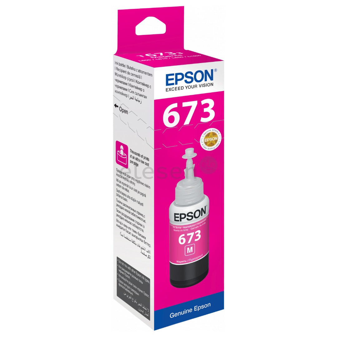 Контейнер с чернилами Epson T6733 (пурпурный) Товар - C13T67334A