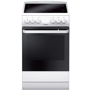 Hansa, 8 programs, 65 L, white - Freestanding Ceramic Cooker Item - FCCW580009 FCCW580009