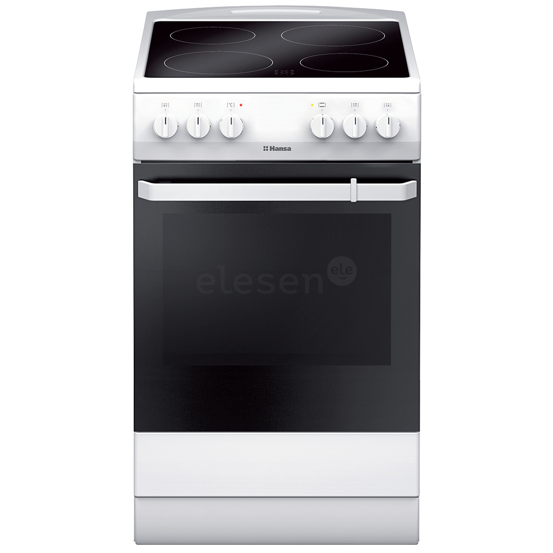 Hansa, 8 programs, 65 L, white - Freestanding Ceramic Cooker Item - FCCW580009
