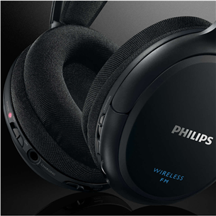 Philips, juodos - Belaidės ausinės Prekė - SHC5200/10