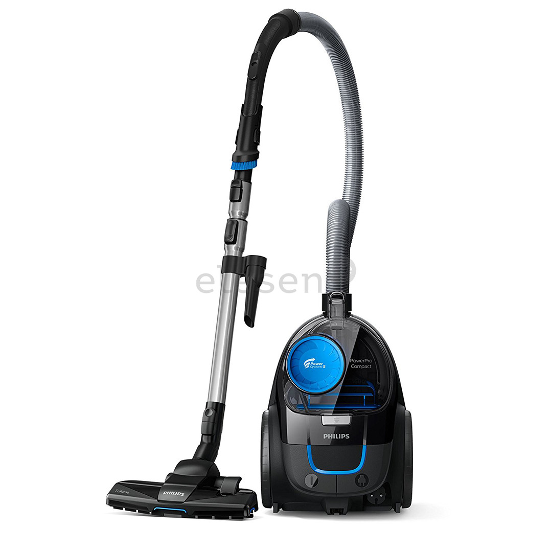 Philips PowerPro Compact, 900 W, bagless, blakc/blue - Vacuum cleaner