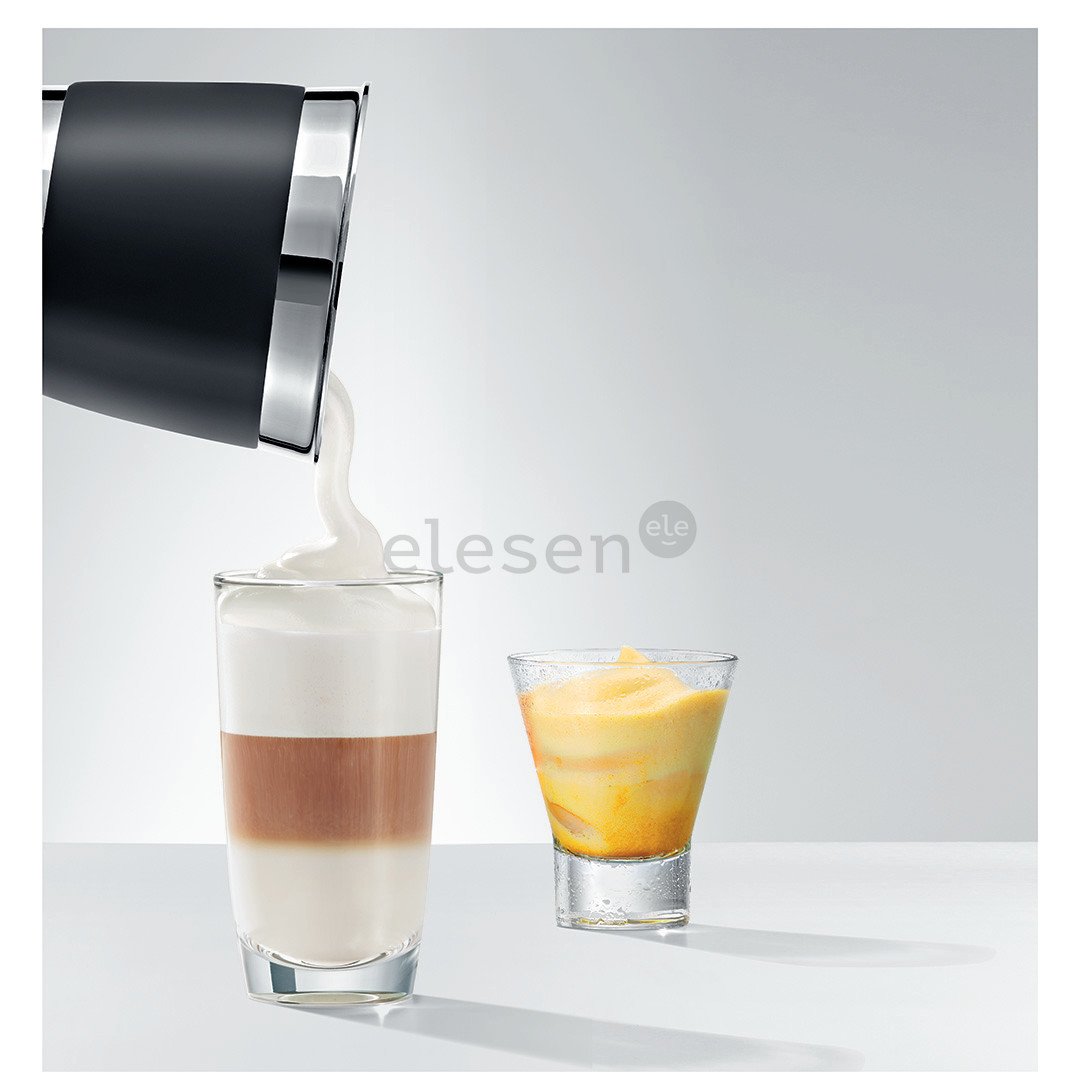 JURA Hot & Cold, black/inox - Automatic milk frother