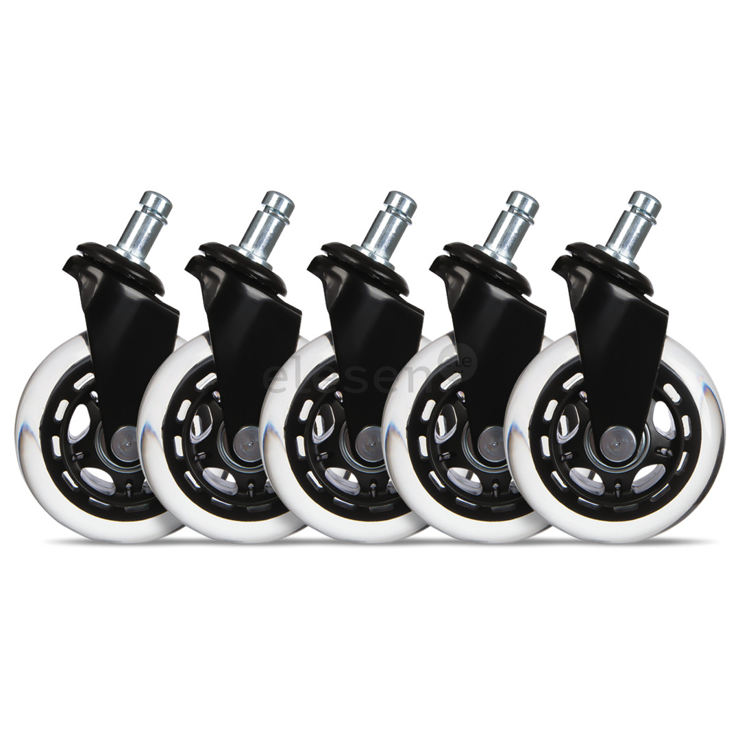 Guminiai ratukai žaidimų kėdėms EL33T, Juodi