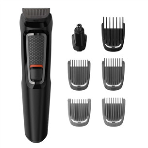 Philips Multigroom 3000 Series, 7-in-1, juoda - Plaukų kirpimo mašinėlė MG3720/15