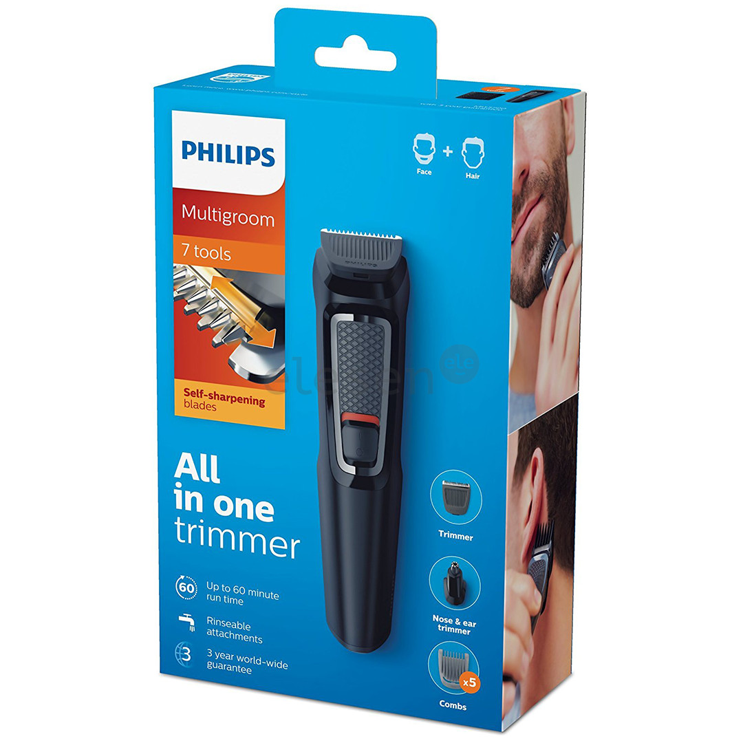 Philips Multigroom 3000 Series, 7 в 1, черный - Мультитриммер Товар - MG3720/15