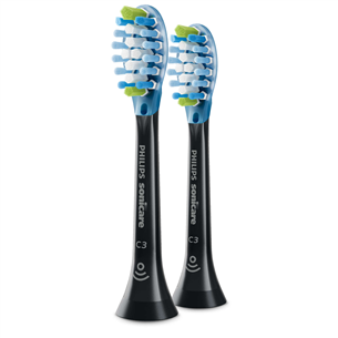 Philips Sonicare C3 Premium Plaque Control, 2 pieces, black - Toothbrush heads Item - HX9042/33 HX9042/33