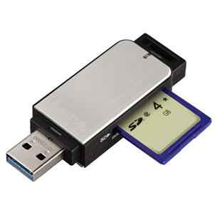 Kortelių skaitytuvas Hama USB 3.0 SD/microSD Prekė - 00123900