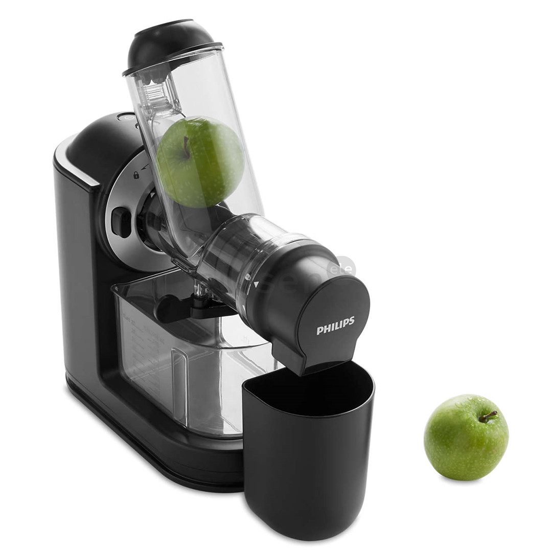 Philips Viva Collection, slow, 150 W, black/silver - Juice extractor Item - HR1889/70